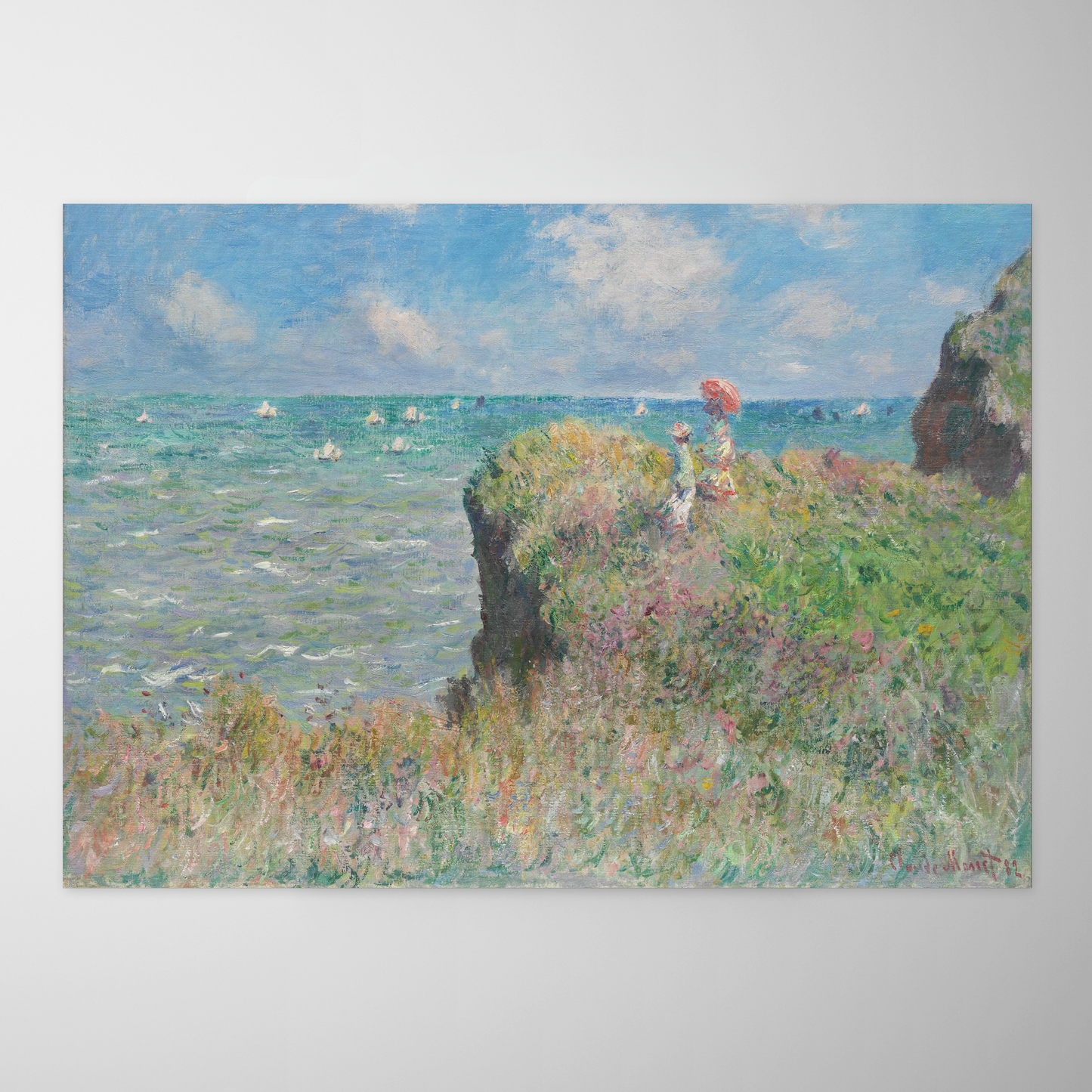 Passeio na Falésia de Pourville (La Promenade sur la falaise à Pourville)