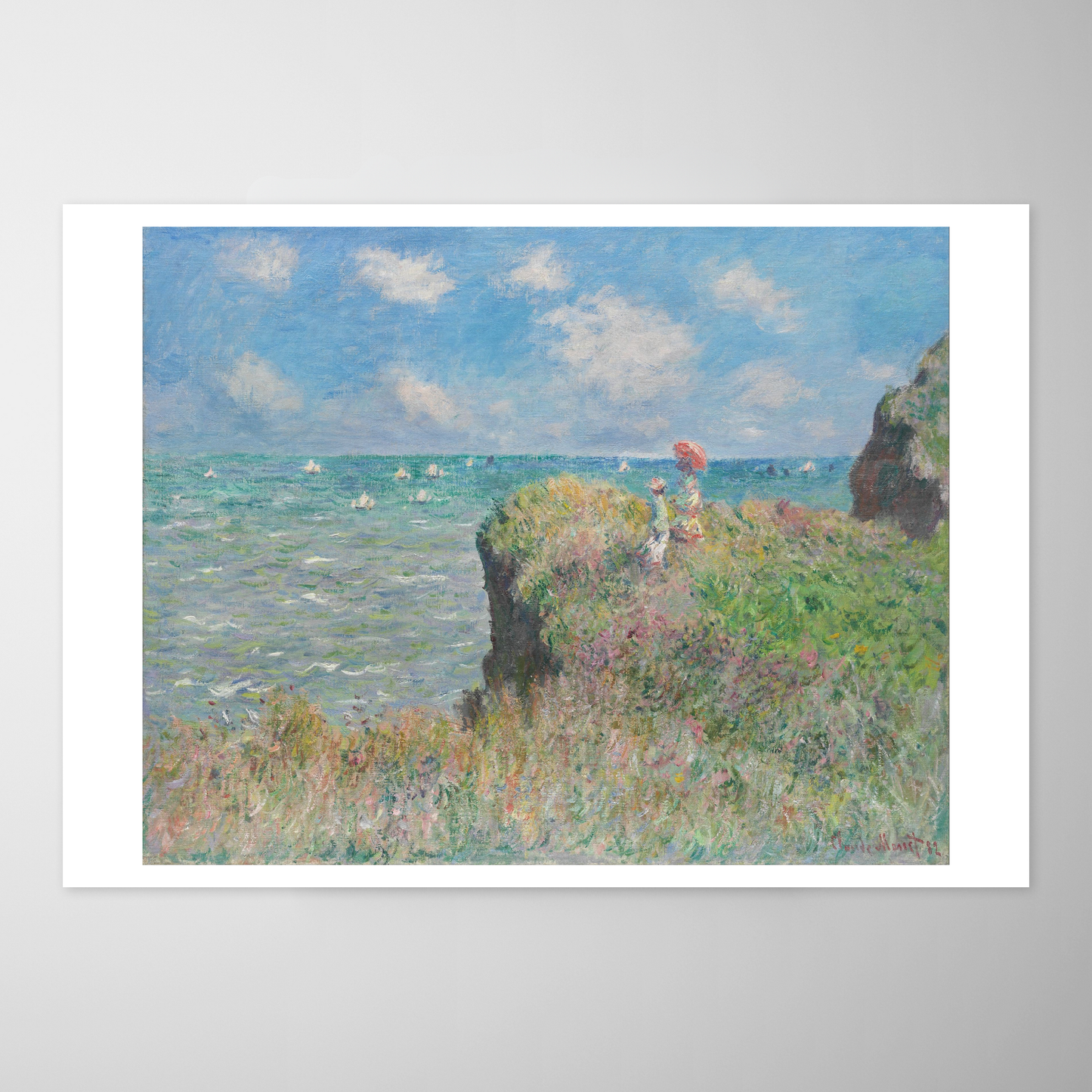 Passeio na Falésia de Pourville (La Promenade sur la falaise à Pourville)