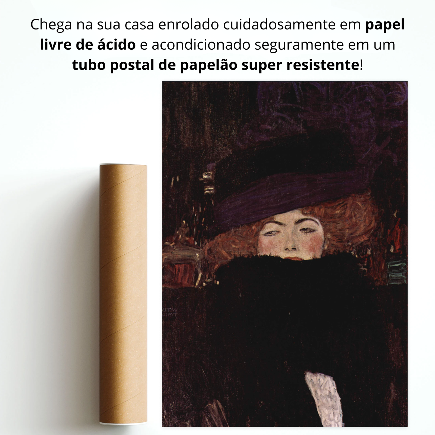 Senhora com chapéu e boá de penas (Dame mit Hut und Federboa)