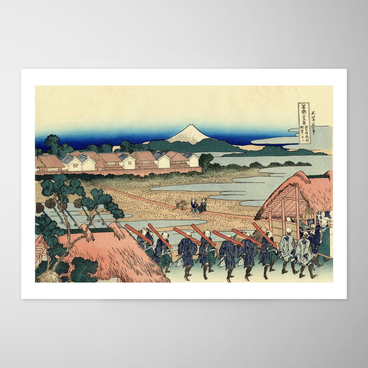Vista do rio Fujii de Senju Hanamachi (Senju Kashi Yugao)