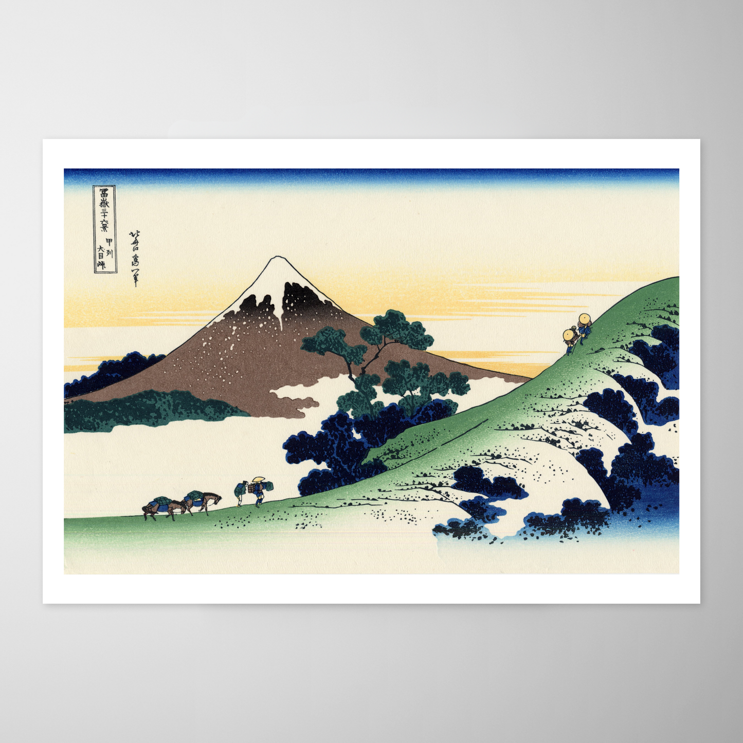 Passagem Inume na província de Kai (Koshu Inume-goe)
