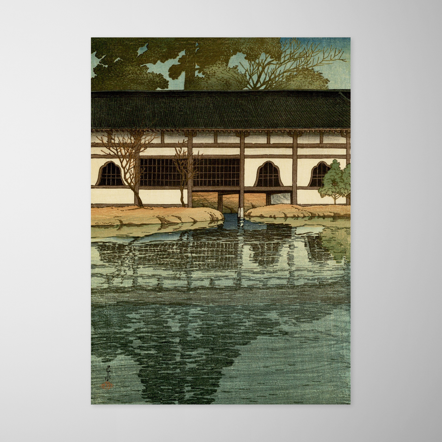 Uma seção do templo Byodo em Uji (Uji Byodoin no ichibu)
