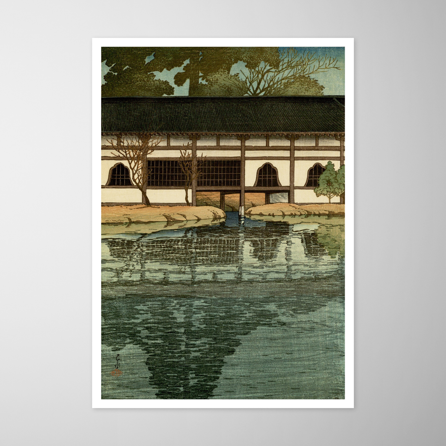 Uma seção do templo Byodo em Uji (Uji Byodoin no ichibu)