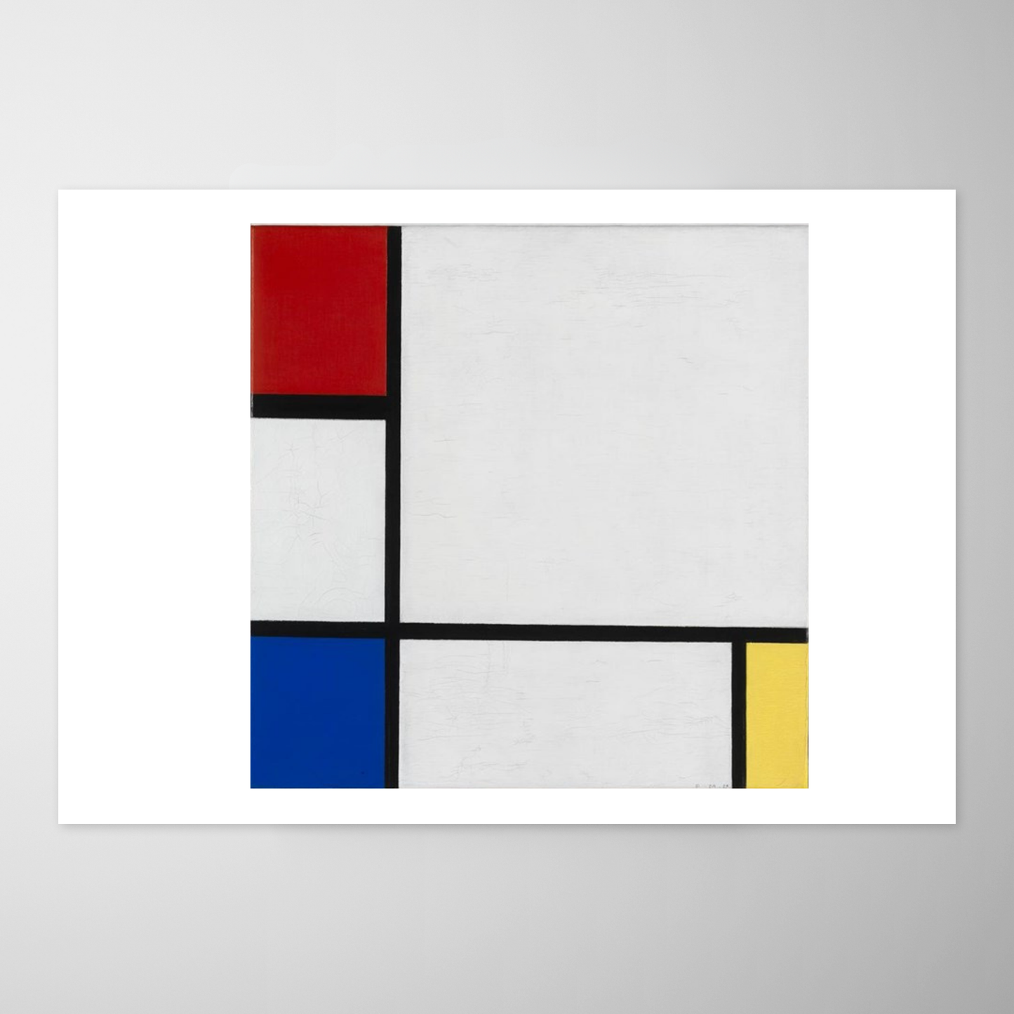 Composição n° IV, com vermelho, azul e amarelo (Compositie Nr. IV, met rood, blauw en geel)