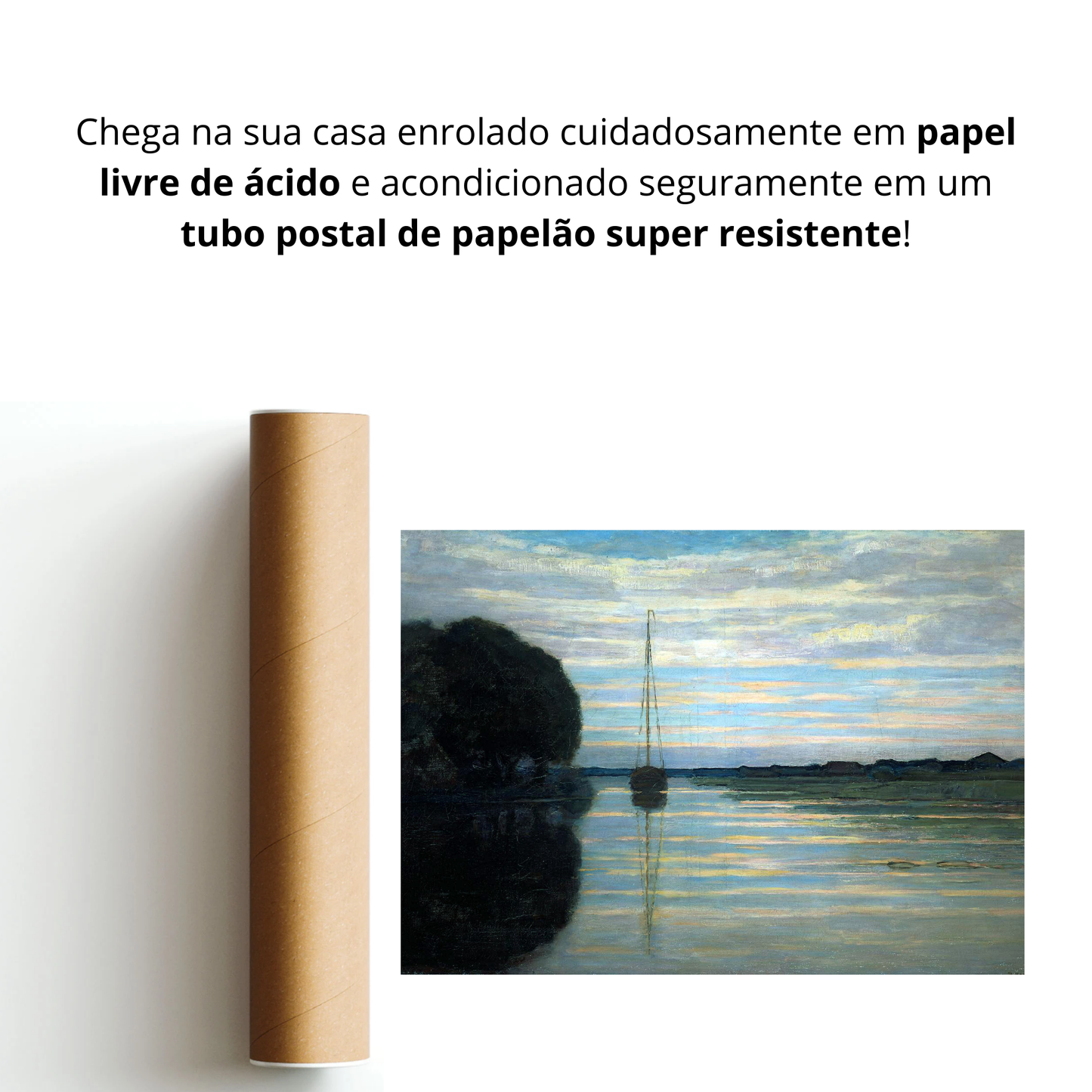 Paisagem fluvial com um barco ao sol (Riviergezicht met een Boot Zon)