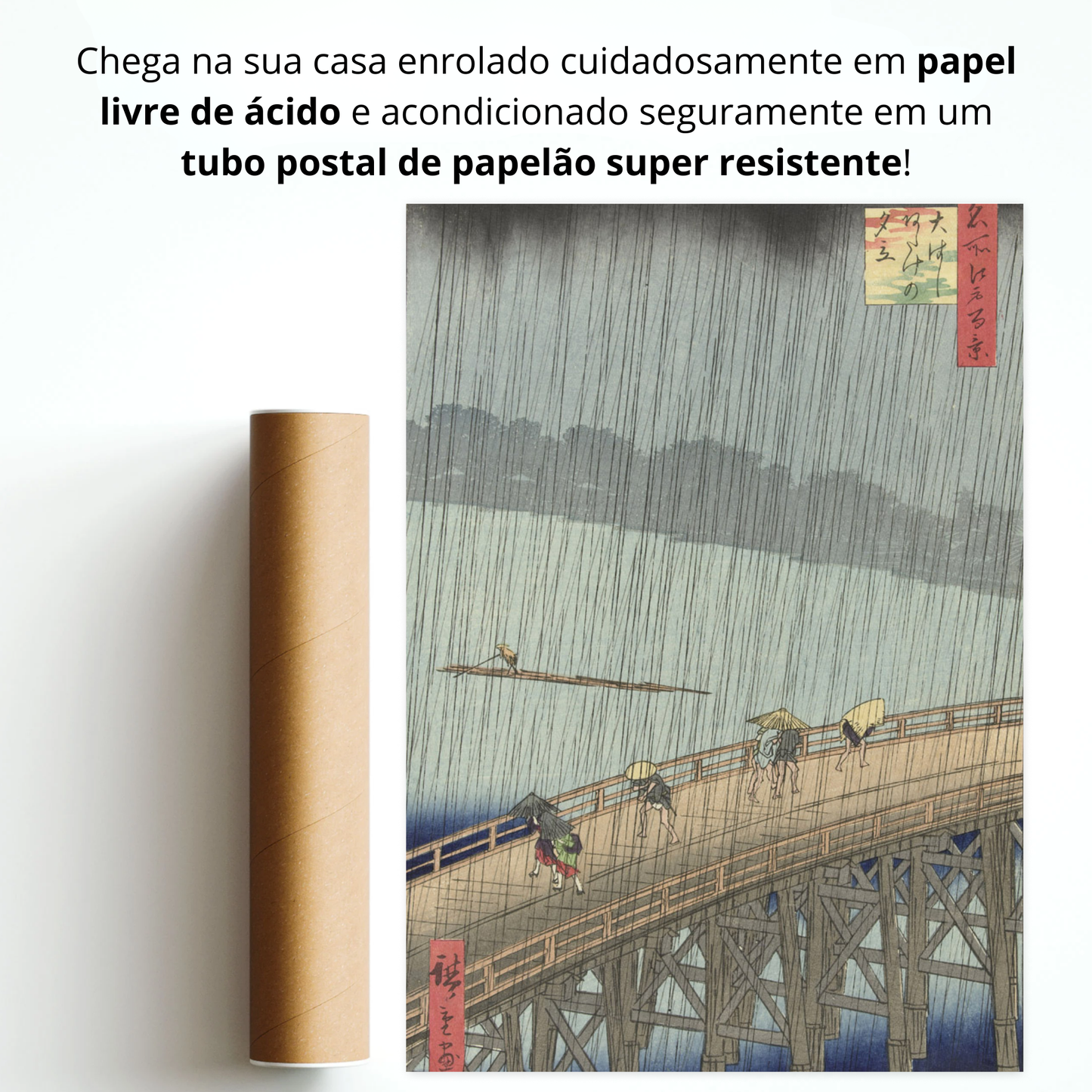 Chuva repentina sobre a ponte Shin-Ohashi e Atake (Ohashi atake no yudach | 大はしあたけの夕立,i)