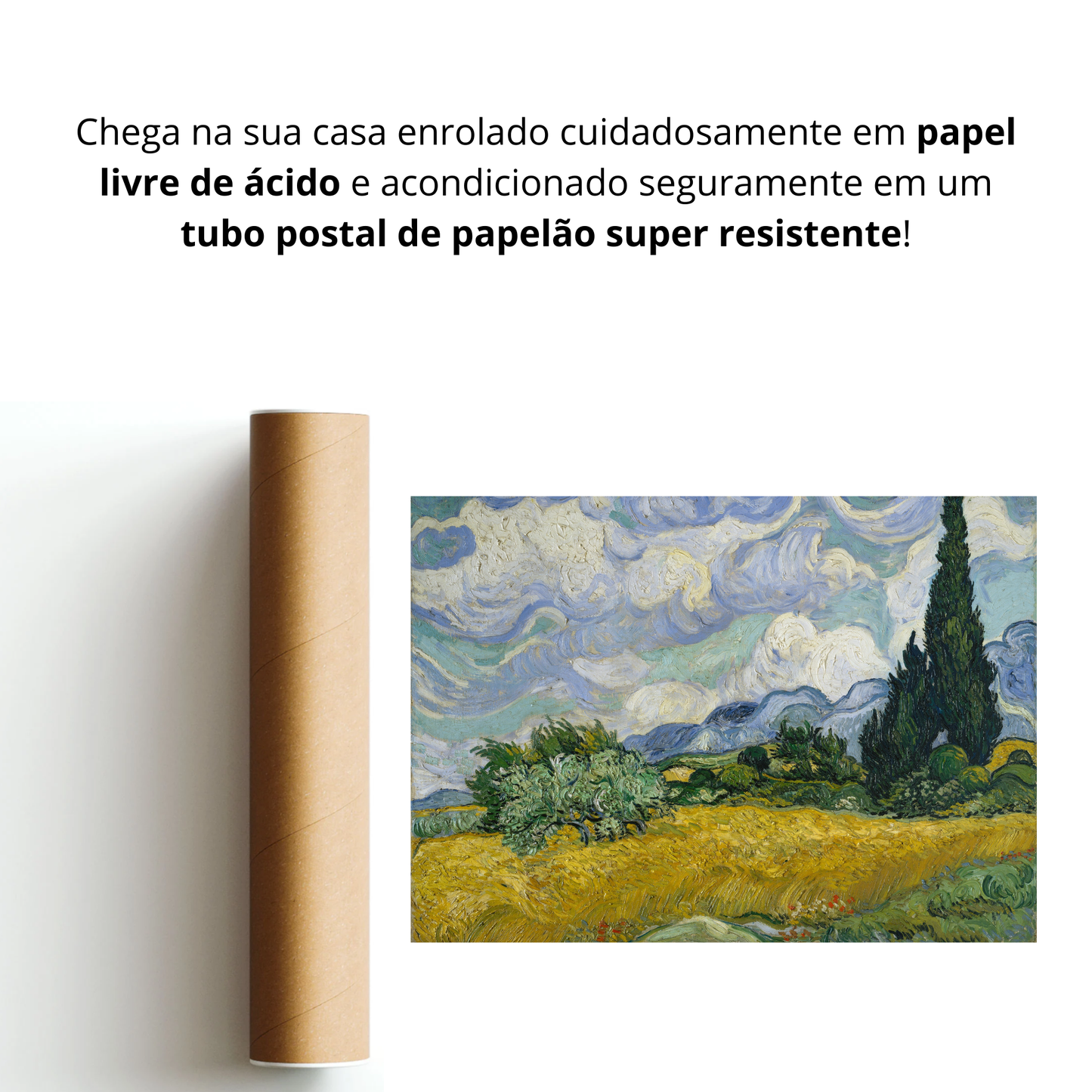 Campo de Trigo com Ciprestes (Champ de blé avec cyprès)