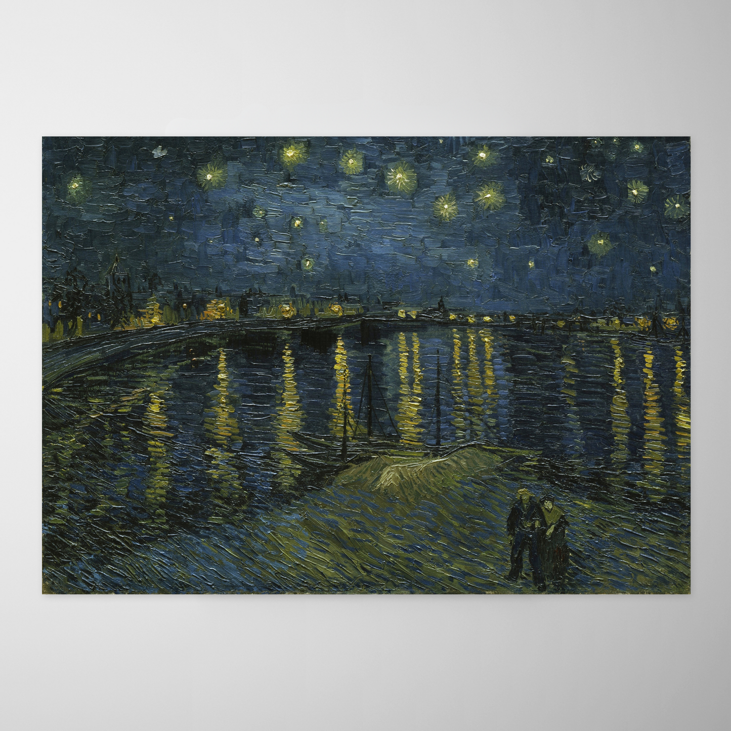 Noite estrelada sobre o rio Ródano (La Nuit étoilée sur la Roussillon)