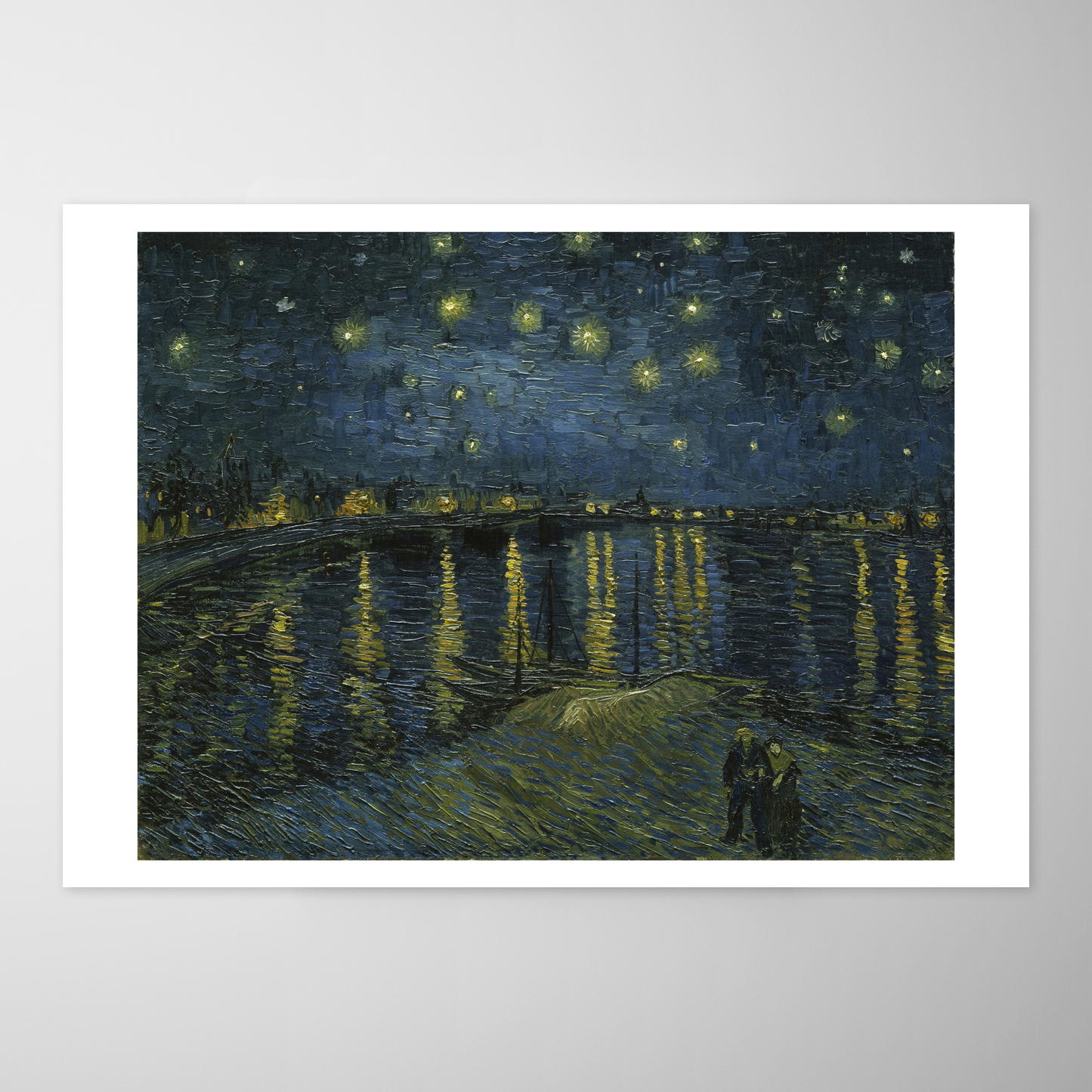 Noite estrelada sobre o rio Ródano (La Nuit étoilée sur la Roussillon)