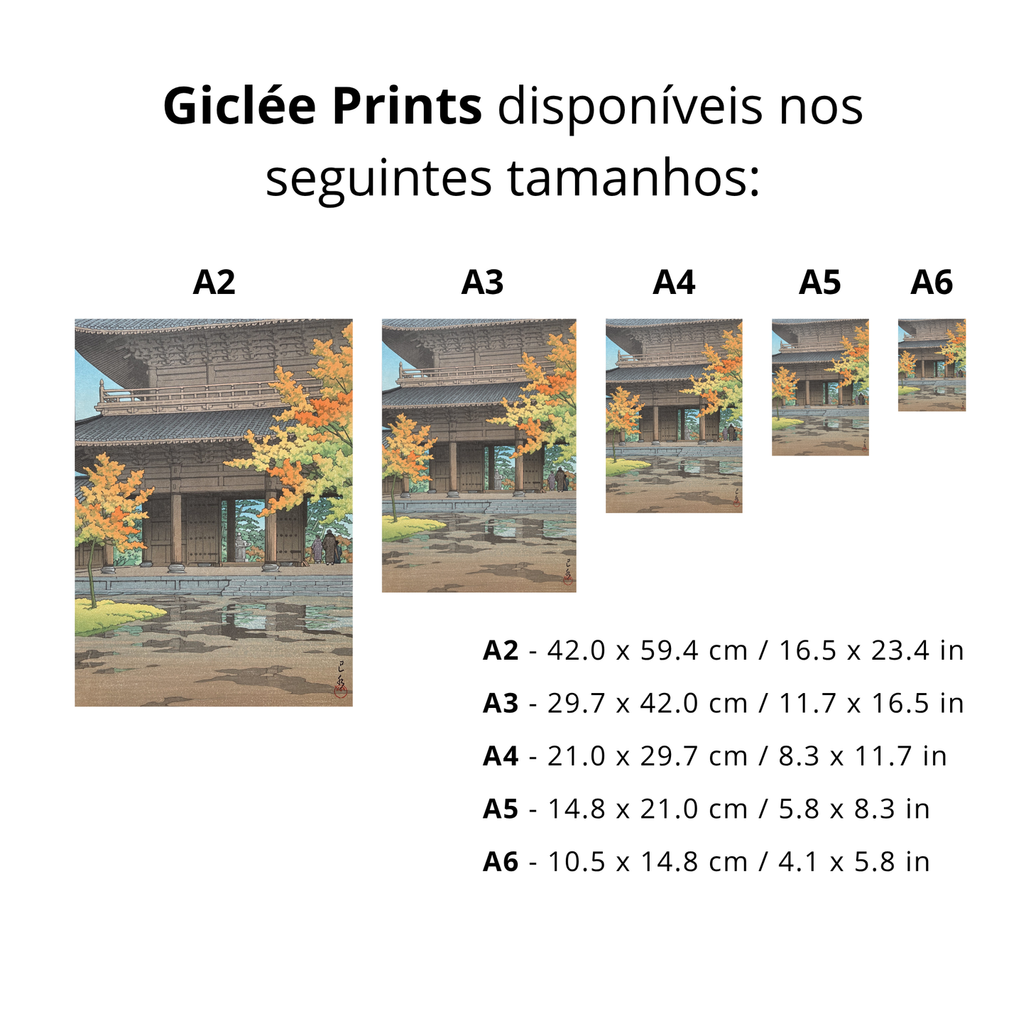 Chuva tardia de Outono, Templo Nanzen, Kyoto (Shigure no Ato)