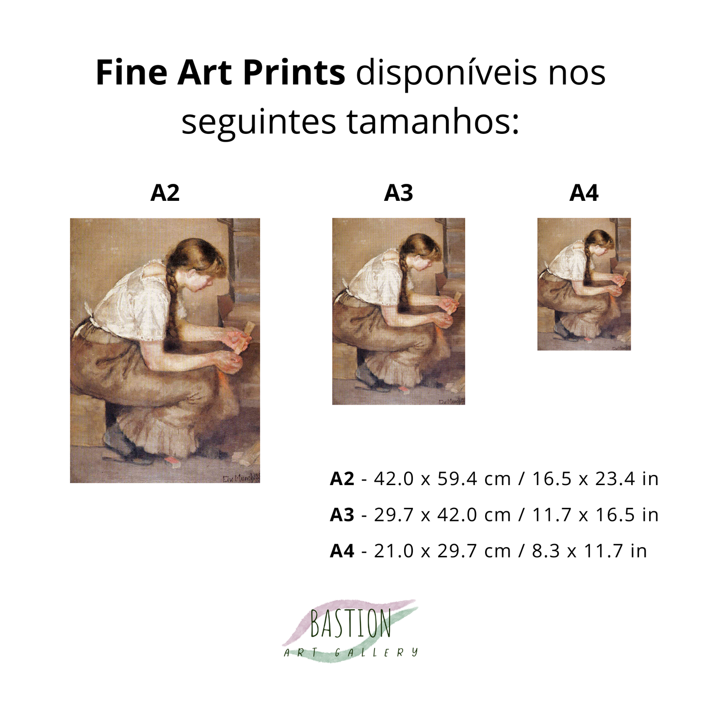 Menina acendendo um forno (Jente som tenner ovnen)