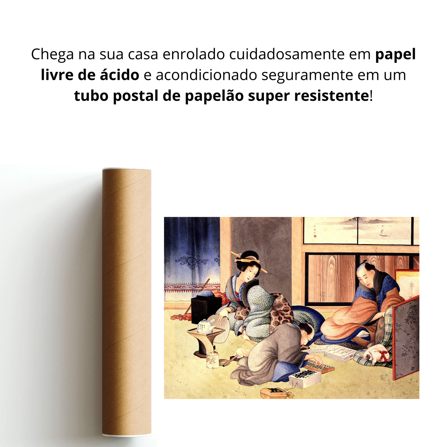 Um comerciante que está fazendo a conta (Chojisoba no Zu)