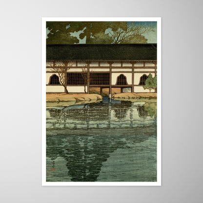 Uma seção do templo Byodo em Uji (Uji Byodoin no ichibu)