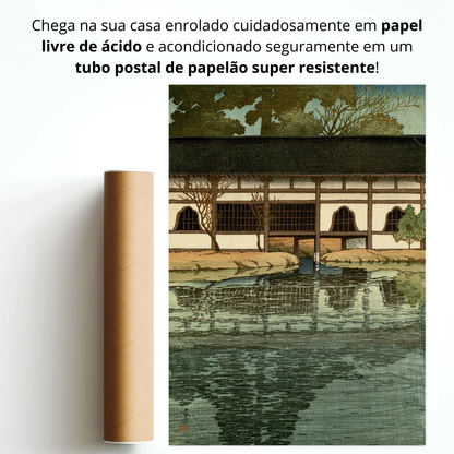 Uma seção do templo Byodo em Uji (Uji Byodoin no ichibu)