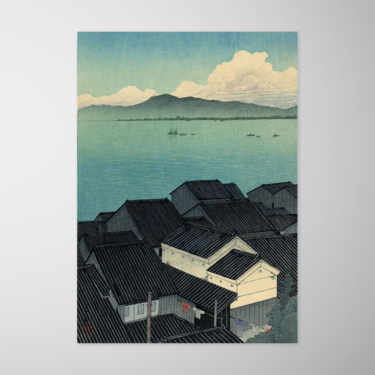 Paisagem de Okitsu-cho, Suruga (Okitsu-cho, Suruga)