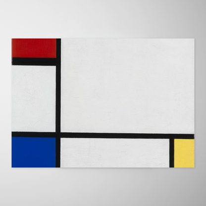 Composição n° IV, com vermelho, azul e amarelo (Compositie Nr. IV, met rood, blauw en geel)