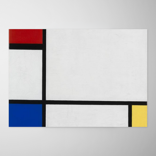 Composição n° IV, com vermelho, azul e amarelo (Compositie Nr. IV, met rood, blauw en geel)
