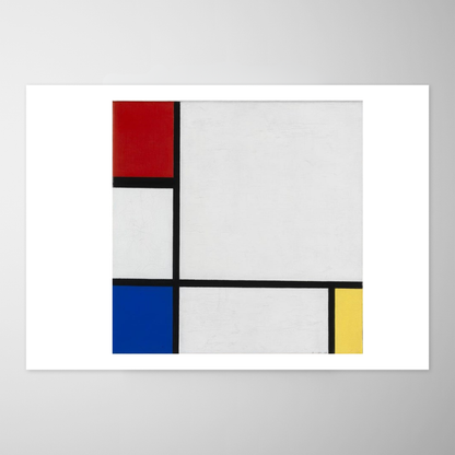 Composição n° IV, com vermelho, azul e amarelo (Compositie Nr. IV, met rood, blauw en geel)