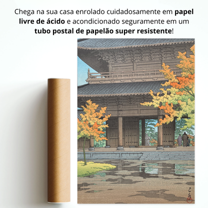 Chuva tardia de Outono, Templo  Nanzen, Kyoto (Shigure no Ato)