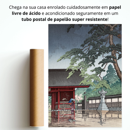 Chuva de Primavera no Templo Gokoku (Harusame - Gokokuji)