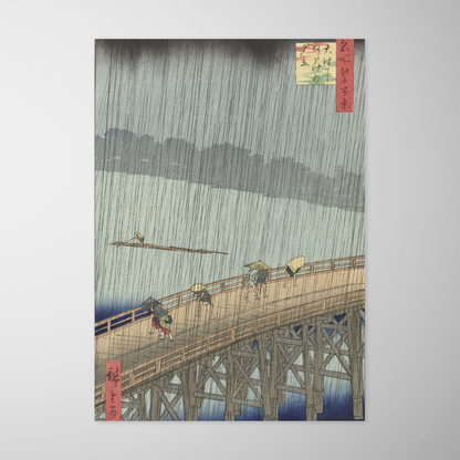 Chuva repentina sobre a ponte Shin-Ohashi e Atake (Ohashi atake no yudach | 大はしあたけの夕立,i)