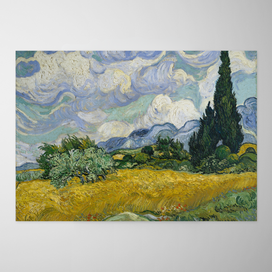 Campo de Trigo com Ciprestes (Champ de blé avec cyprès)
