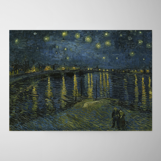 Noite estrelada sobre o rio Ródano (La Nuit étoilée sur la Roussillon)