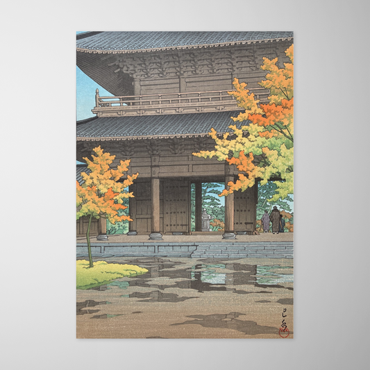 Chuva tardia de Outono, Templo  Nanzen, Kyoto (Shigure no Ato)