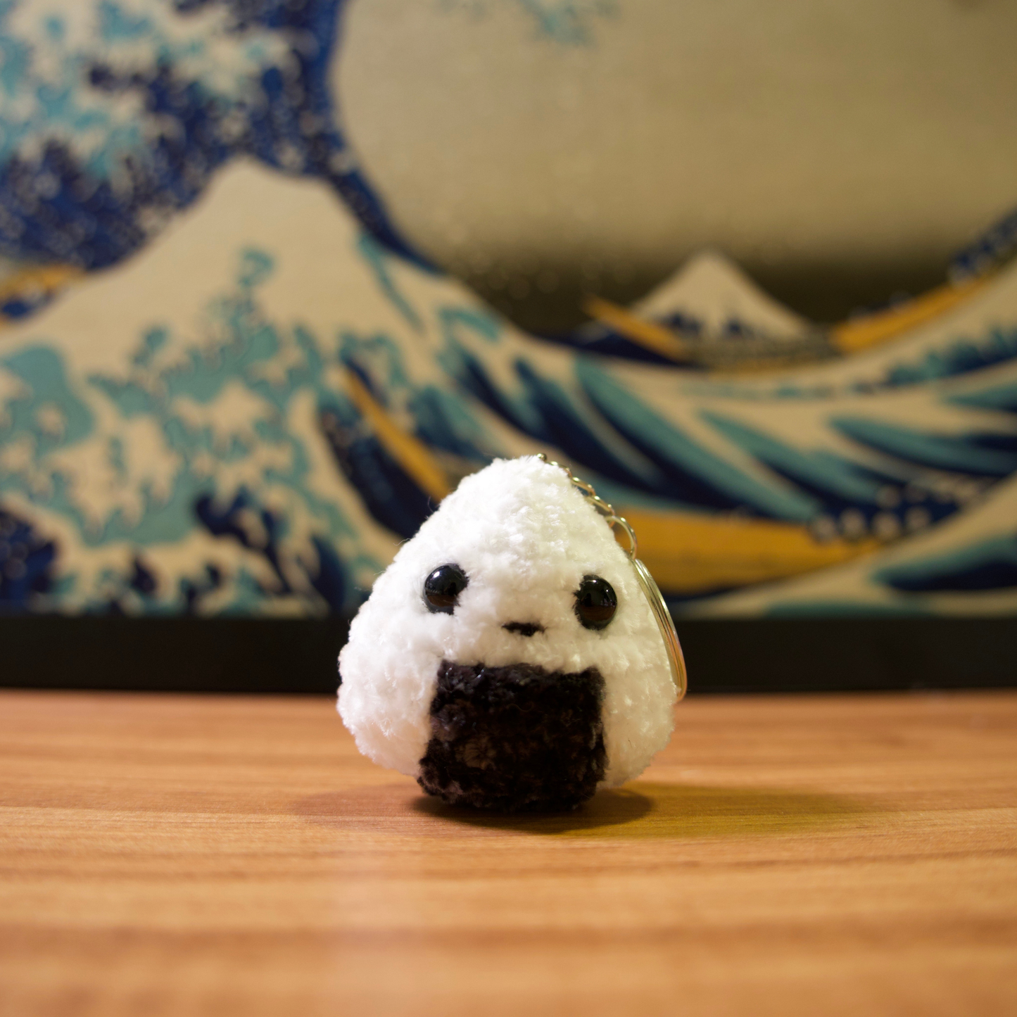 Chaveiro Onigiri com olhos