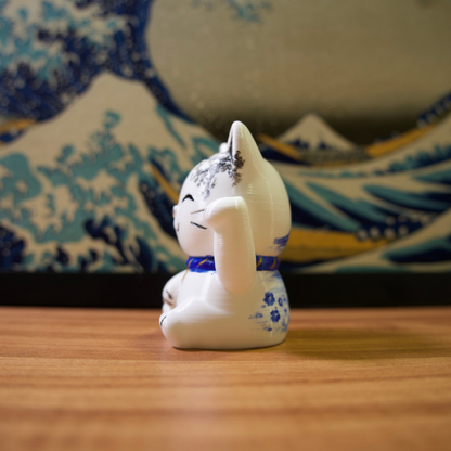 Gato da Sorte - 25 - Fuji e Flor Azul