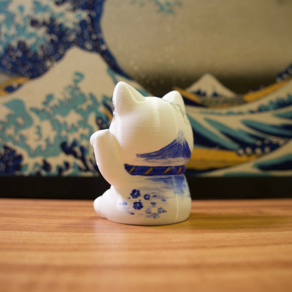 Gato da Sorte - 25 - Fuji e Flor Azul