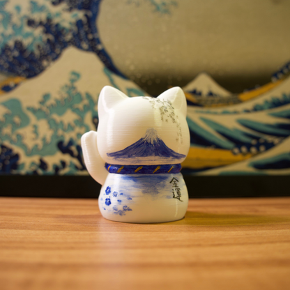 Gato da Sorte - 25 - Fuji e Flor Azul