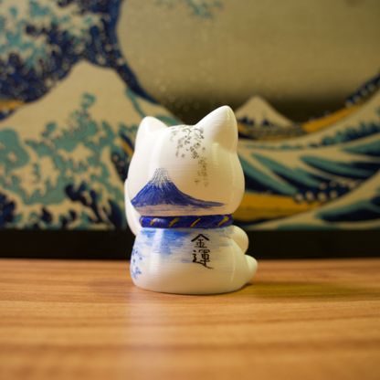 Gato da Sorte - 25 - Fuji e Flor Azul