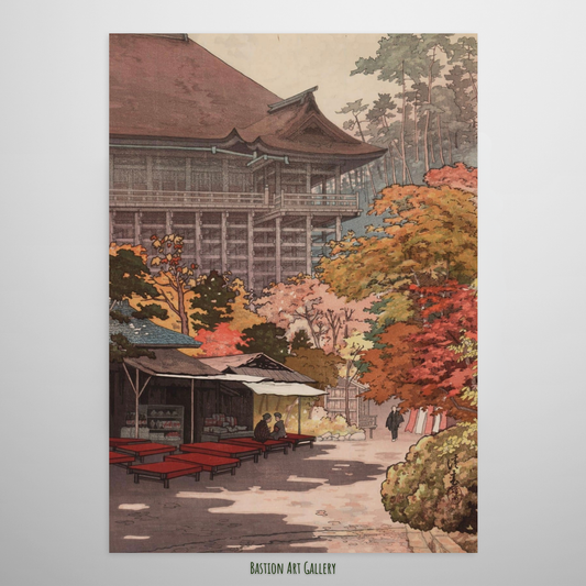 Folhas de Bordo no Templo Kiyomizu