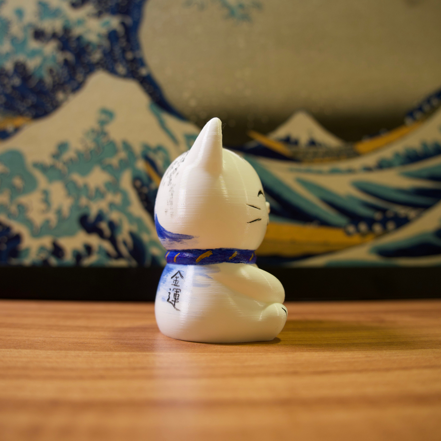 Gato da Sorte - 25 - Fuji e Flor Azul