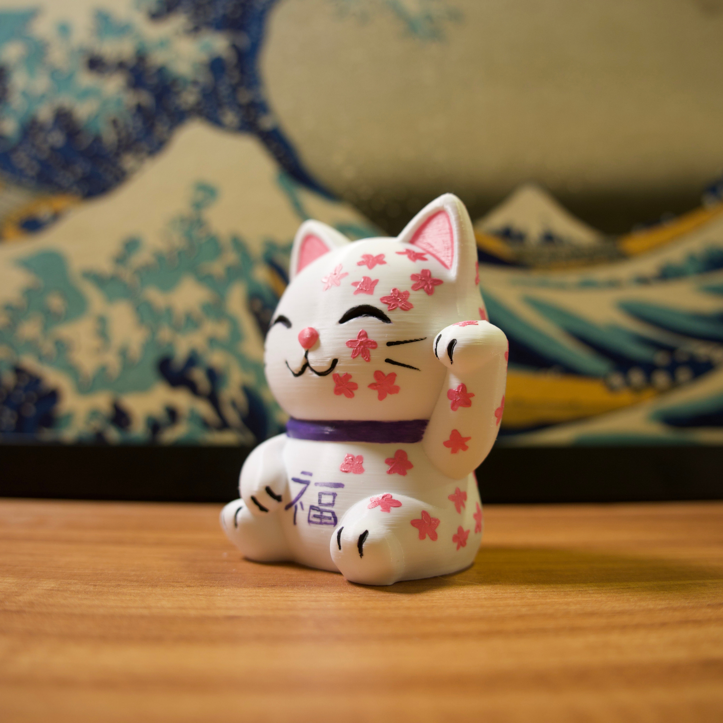 Gato da Sorte - 17 - Roxo e Sakuras