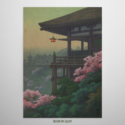 Terraço do Templo Kiyomizu na Primavera