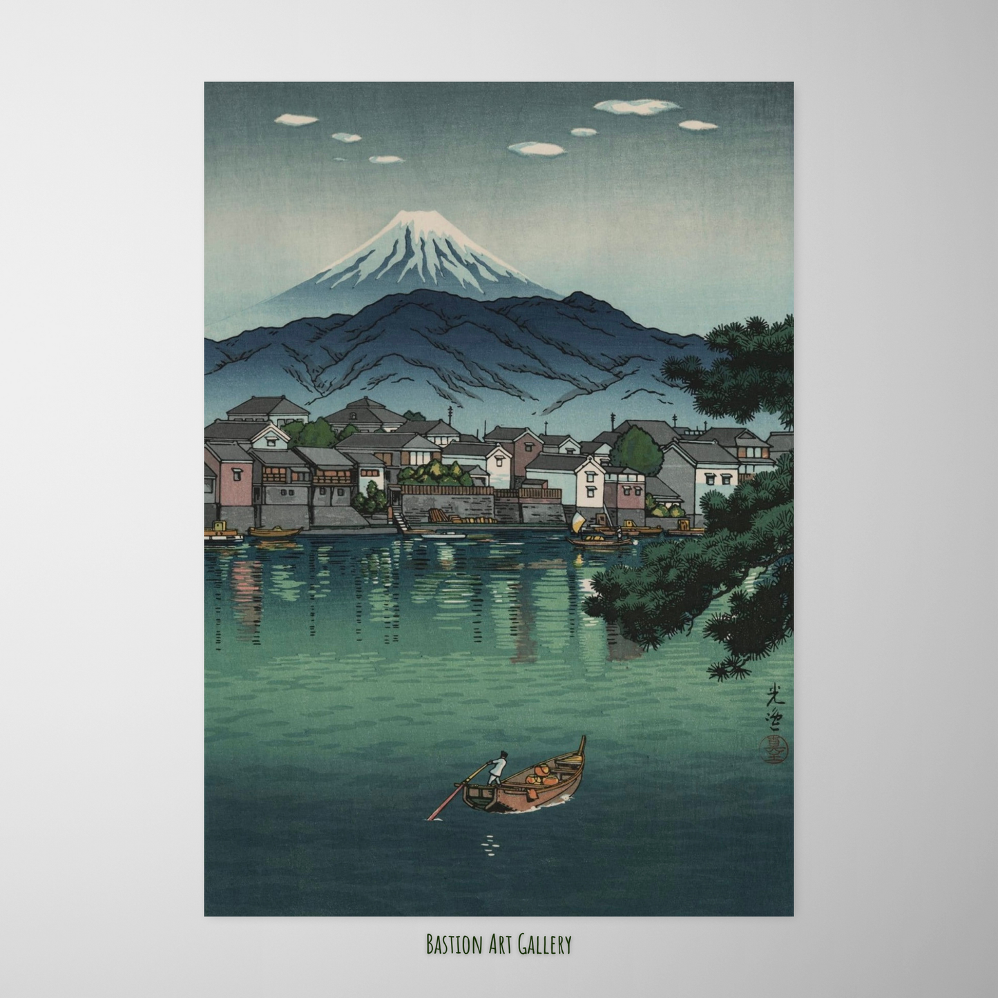 Porto de Numazu na Tokaido