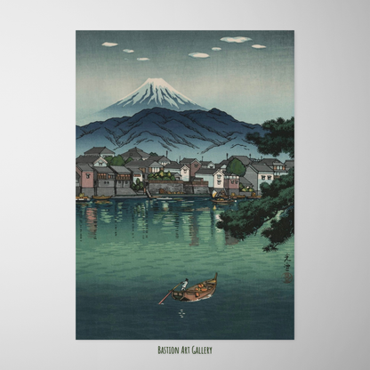 Porto de Numazu na Tokaido