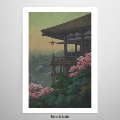 Terraço do Templo Kiyomizu na Primavera