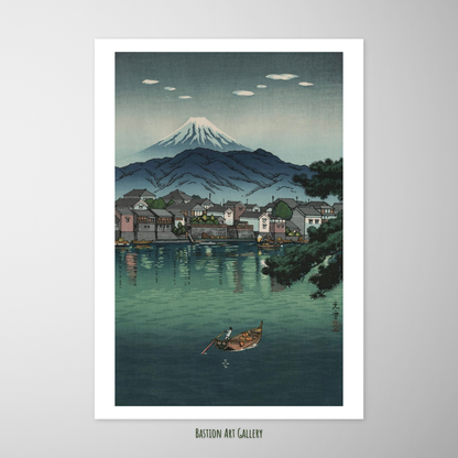 Porto de Numazu na Tokaido