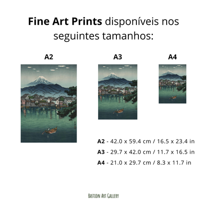 Porto de Numazu na Tokaido