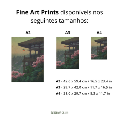 Terraço do Templo Kiyomizu na Primavera