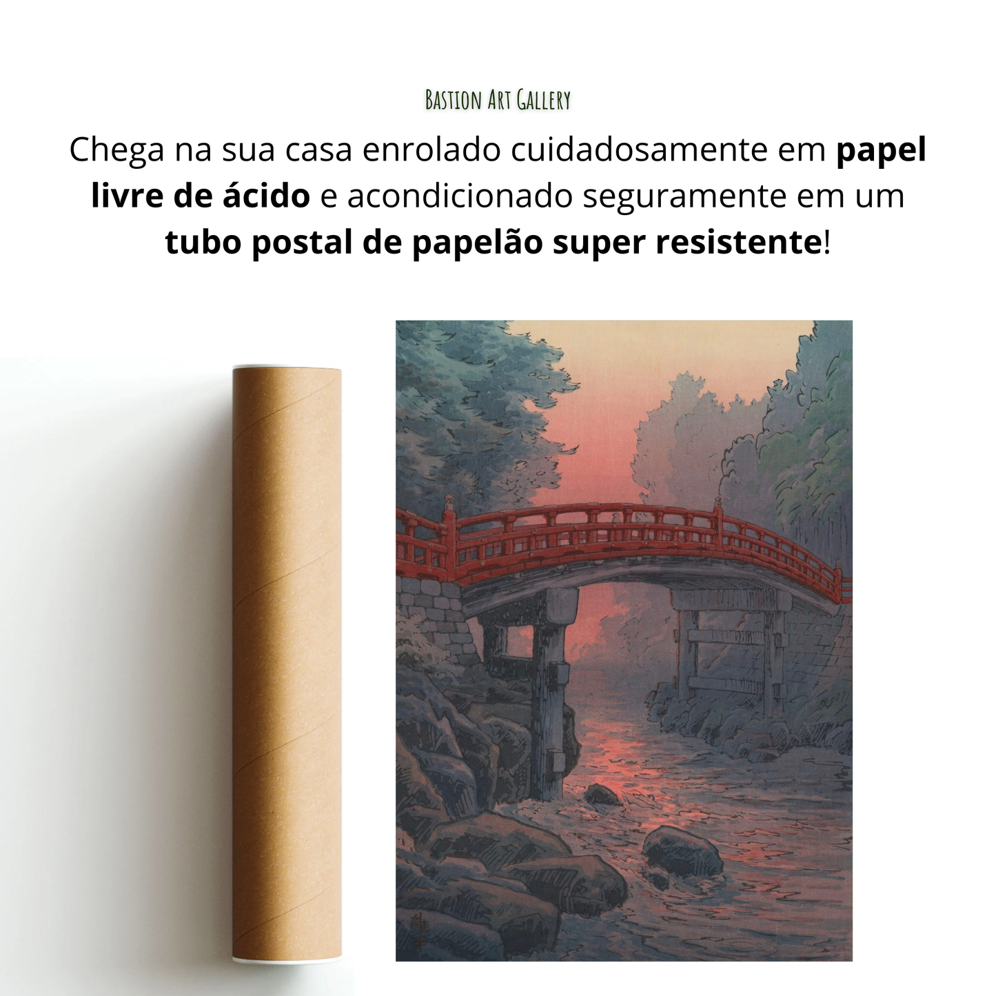 Ponte Sagrada em Nikko ao Crepúsculo