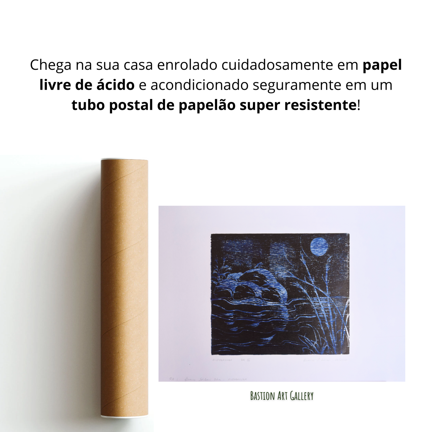 Rocha e claridade azul