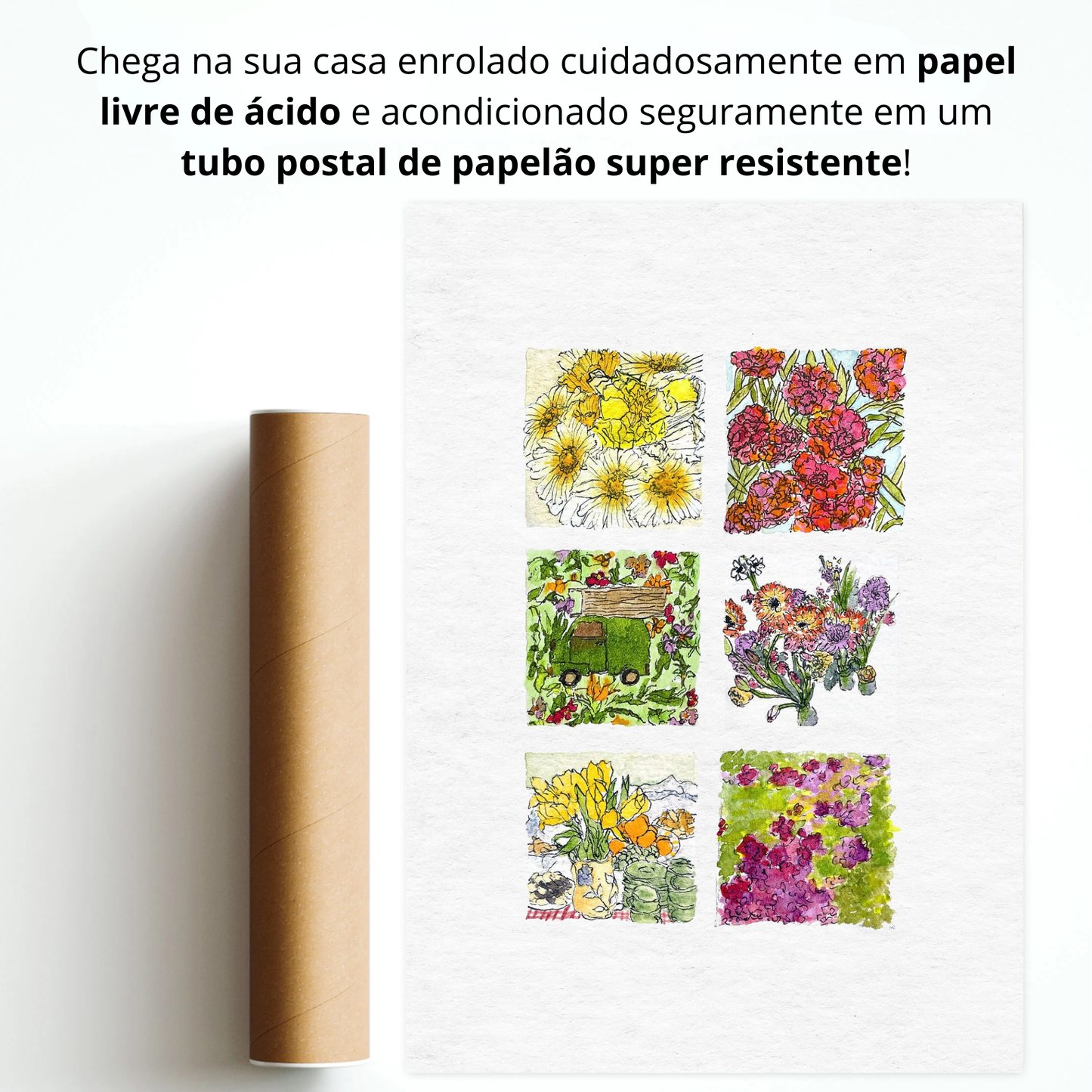 Tiny Diary Drawings 2023 - Flores - Edição Limitada