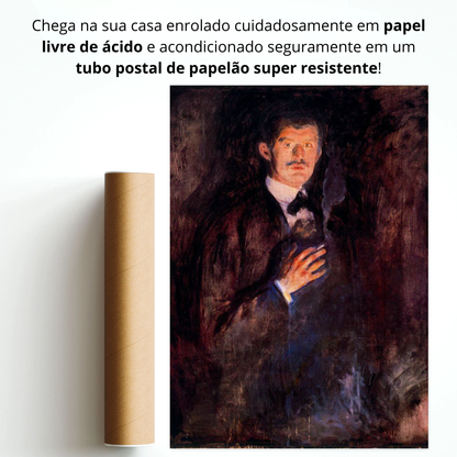 Auto-retrato com cigarro aceso (Selvportrett med sigarett)