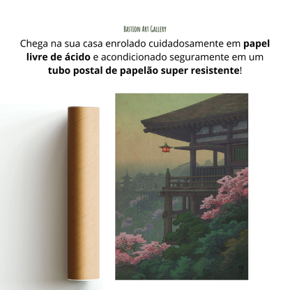 Terraço do Templo Kiyomizu na Primavera